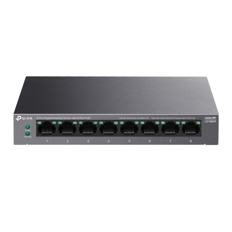 TP-Link LS108GP 8 portu Gigabit PoE+