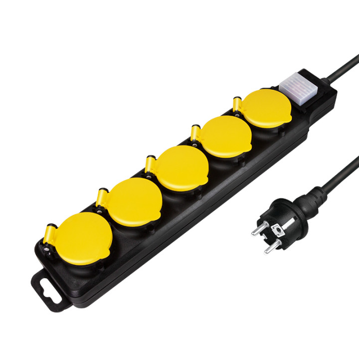 LogiLink 5 gniazd IP44 1.5m