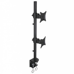 Techly 020690 Uchwyt podwójny biurkowy LED/LCD, 13-27", 20kg, pionowy