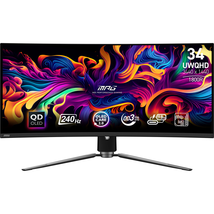 MSI MPG 341CQPX QD-OLED - 34.18" | QD-OLED Curve 1800R | UWQHD | 0.03ms | 240HZ