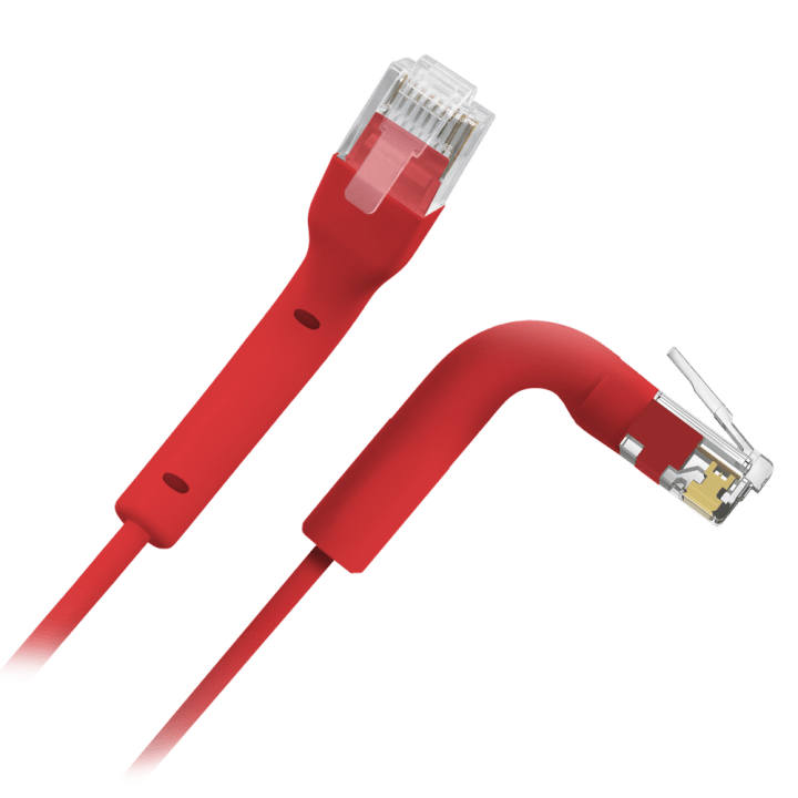 Кабель SAFIRE UTP6A-FLEX-1R, Cat6a U/UTP, 1м, серый