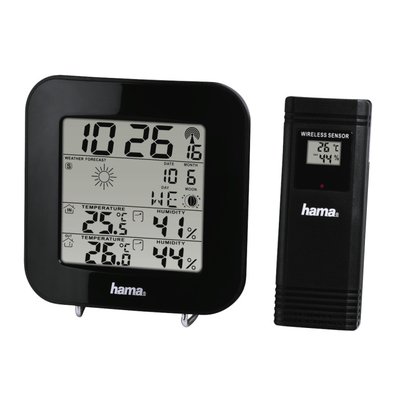 Hama meteoroloģiskā stacija EWS-200 melna