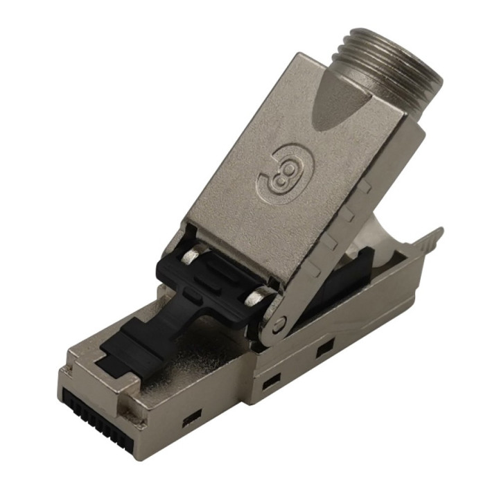Techly 109191 Wtyk modularny RJ45 Cat8.1 40G beznarzędziowy, STP