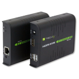 Techly 028214 KVM Extender HDMI+USB po skrętce Cat5e/Cat6, do 120m