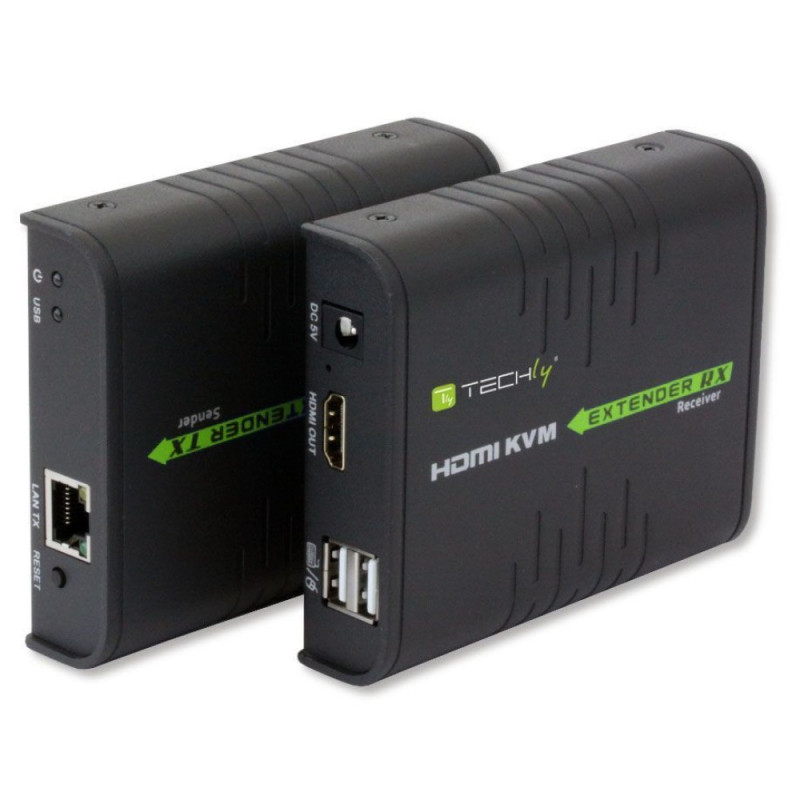 Techly 028214 KVM Extender HDMI+USB po