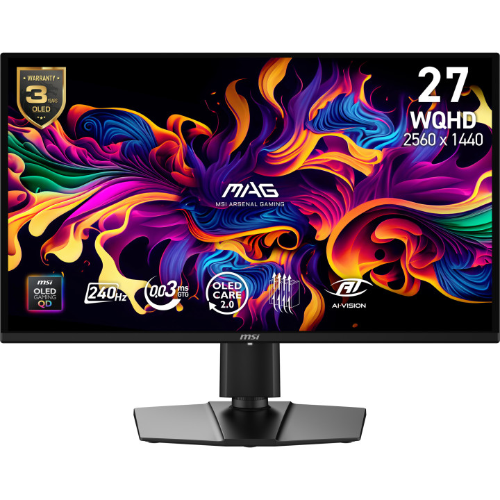 MSI MAG 274QP QD-OLED X24 - 240Hz | QHD | QD-OLED | 26.5" | Pivot