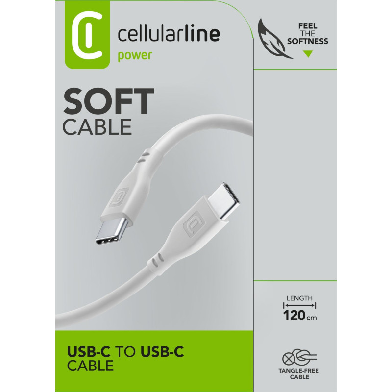 Cellularline mīkstais kabelis — Kabel USB-C