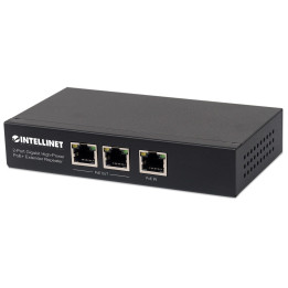 Intellinet 561266 Extender/ Regenerator PoE+ 2-portowy Gigabit 802.3at/af