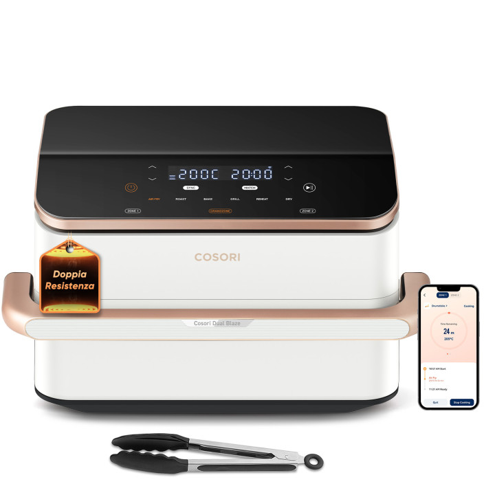 Cosori CAF-TF101S-WEUR Dual Blaze TwinFry Wi-Fi 10 l biały