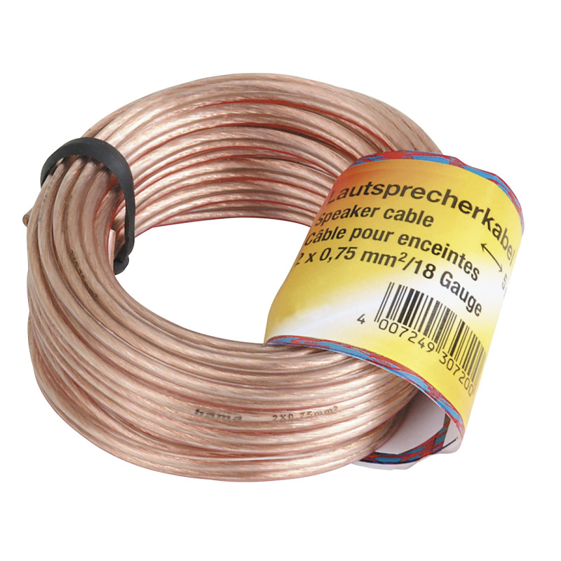 Skaļruņa kabelis 2x0,75mm², 10m