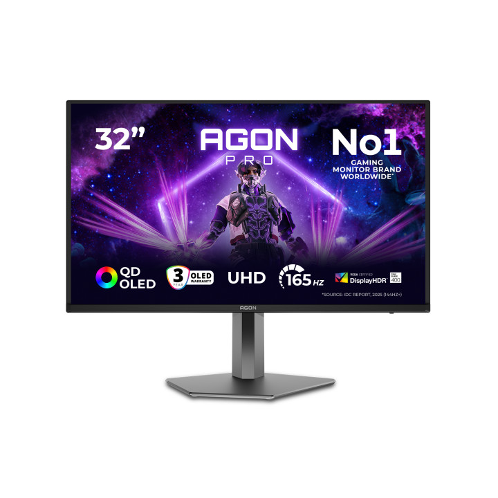 AOC AGON PRO AG326UD — 165 Гц | 4К | 31,5 дюйма | QD OLED | 0,03 мс