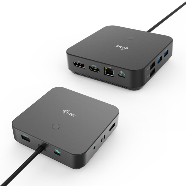 i-tec USB-C kolmekordne dokkimisjaam 1x HDMI 2x DP 3x4K / 1x5K LAN-heli 6x USB-toiteallikas 100 W - Stacja dokująca bez zasilacz
