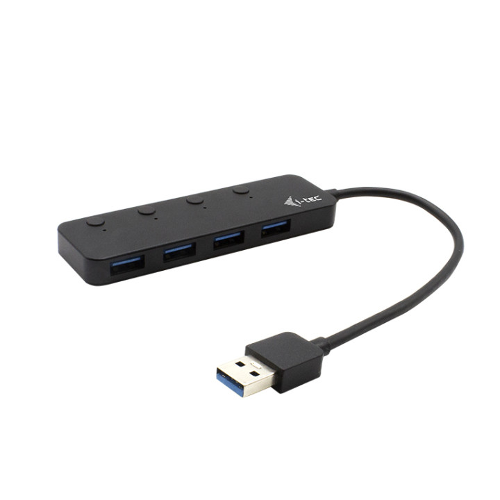 i-tec USB 3.0 Metal HUB 4 porti USB 5 Gbps z wyłącznikami