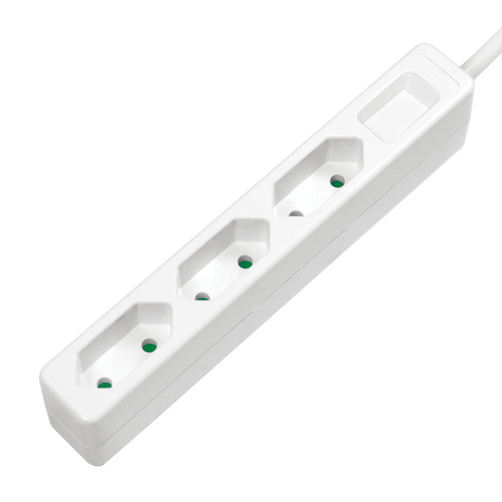 LogiLink 3 gniazda 1.5m biała
