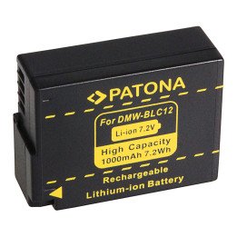 Patona PT1138 Battery for Panasonic DMW-BLC12 1000mAh Li-Ion with Infocip