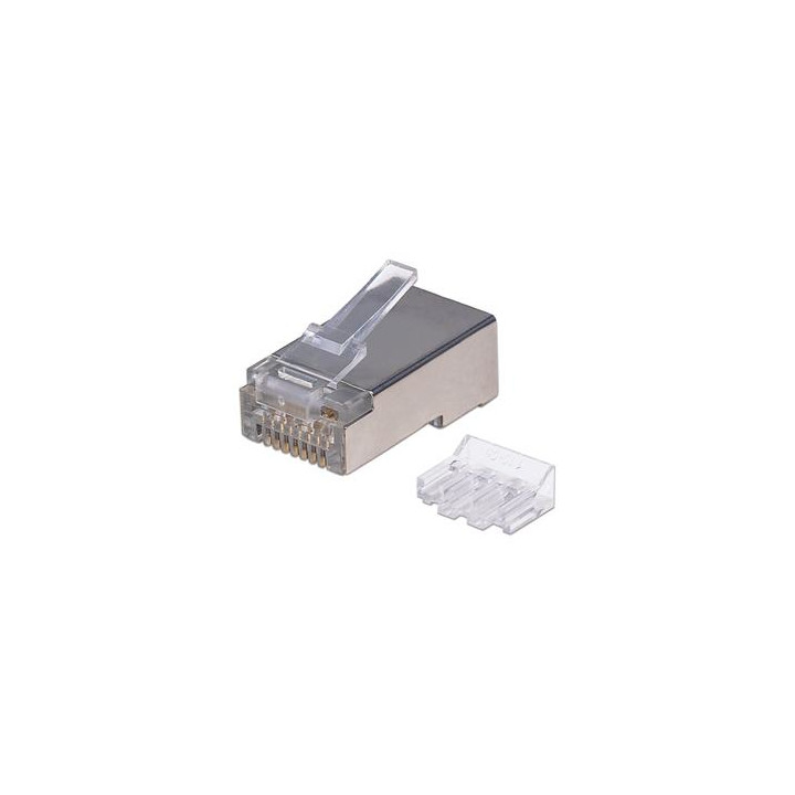 Intellinet 790505 Wtyk RJ45 Cat6a STP, su jungtimi, 50szt