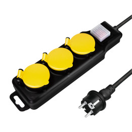 LogiLink 3 gniazda IP44 1.5m outdoor