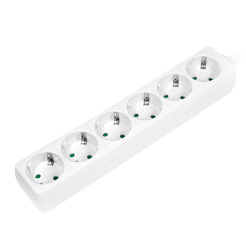 LogiLink 6 gniazd 1.5m biała