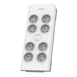 Philips przepięciowa 8 gniazda 2m biała 16a spn7080wa/60
