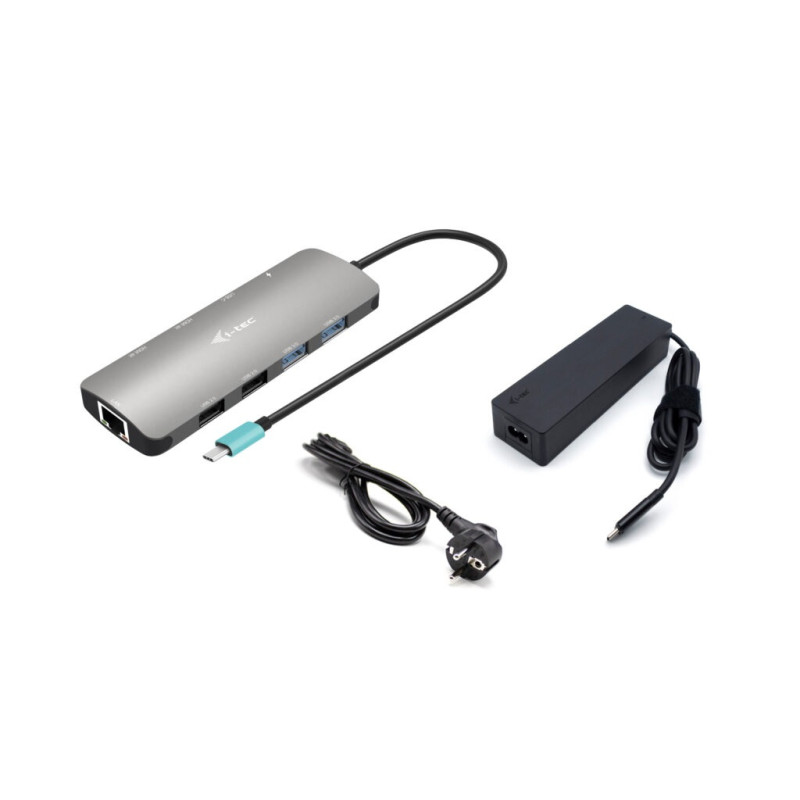 I-tec USB-C metāla nano dokstacija 2x