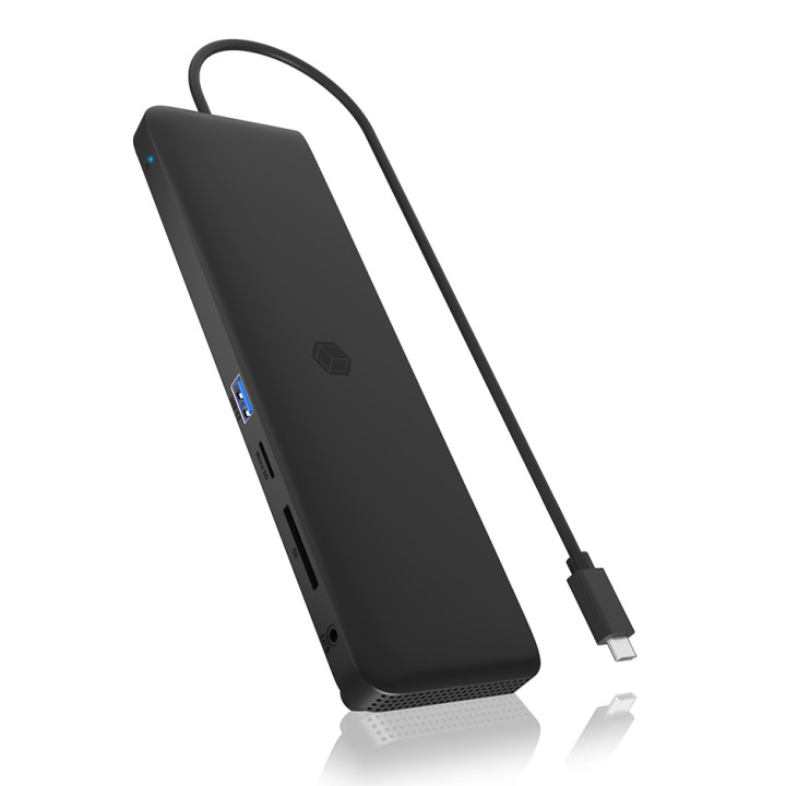 ICY BOX USB-C 11w1 | 2x HDMI | 1x DP | 2x USB 2.0 | 1x USB-C PD | RJ45 | brak zasilacza