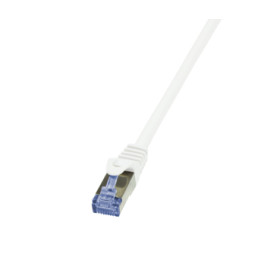 LogiLink kat.6a S/FTP 20,0 m biały pozłacane końcówki