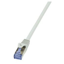 LogiLink kat.6a S/FTP 3,0 m szary pozłacane końcówki