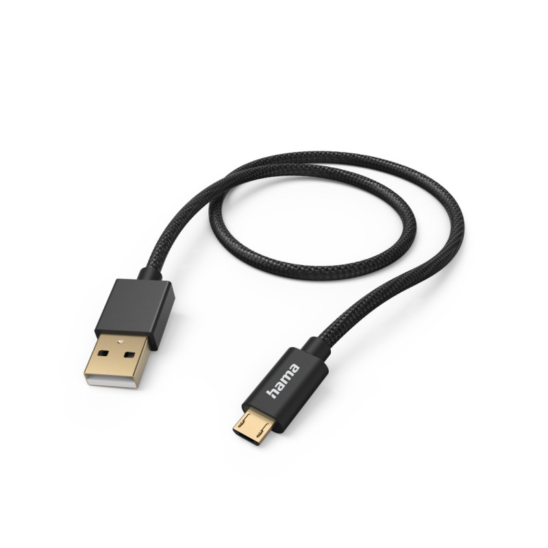 HAMA KABEL ŁADUJĄCY/DATU "FABRIC" USB-A-