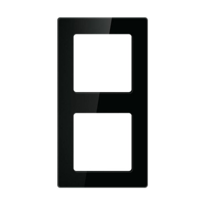 AVATTO N-TS10-Frame-B2 Double Switch Frame (Black)