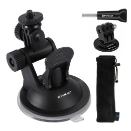 Puluz automašīnas vējstikla stiprinājums sporta kamerām (ieskaitot Osmo Action 5 Pro, Insta360 X5)