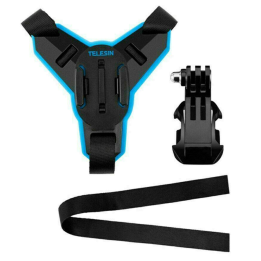 Telesin GP-HBM-MT7 Motorcycle Helmet Chin Mount + J-Hook for Sports Cameras