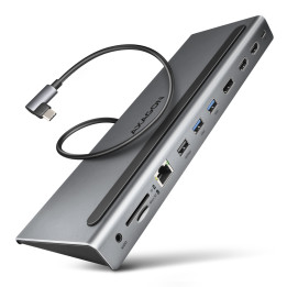 AXAGON USB-C 11w1 | 2x HDMI 4K@60Hz | DP 4K@60Hz | RJ45