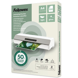Fellowes Folia do lam. A4 błyszcząca, kevyt, kierrätetty 100 szt.