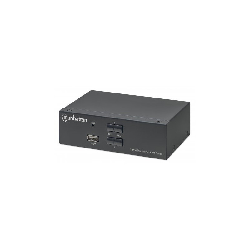 Manhattan 153546 Przełącznik KVM DisplayPort/USB 2x1