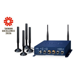 PLANET pramoninis / transporto priemonių 5G NR korinis belaidis šliuzas su M12 PoE+ šliuzu / valdikliu 1000 Mbit/s