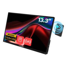 Monitor przenośny dotykowy Verbatim ALU13.3" WUXGA z powerbankiem 5000mAh czarny 32087