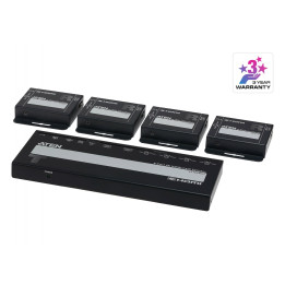 4-Port 4K HDMI Cat6 Splitter with 4