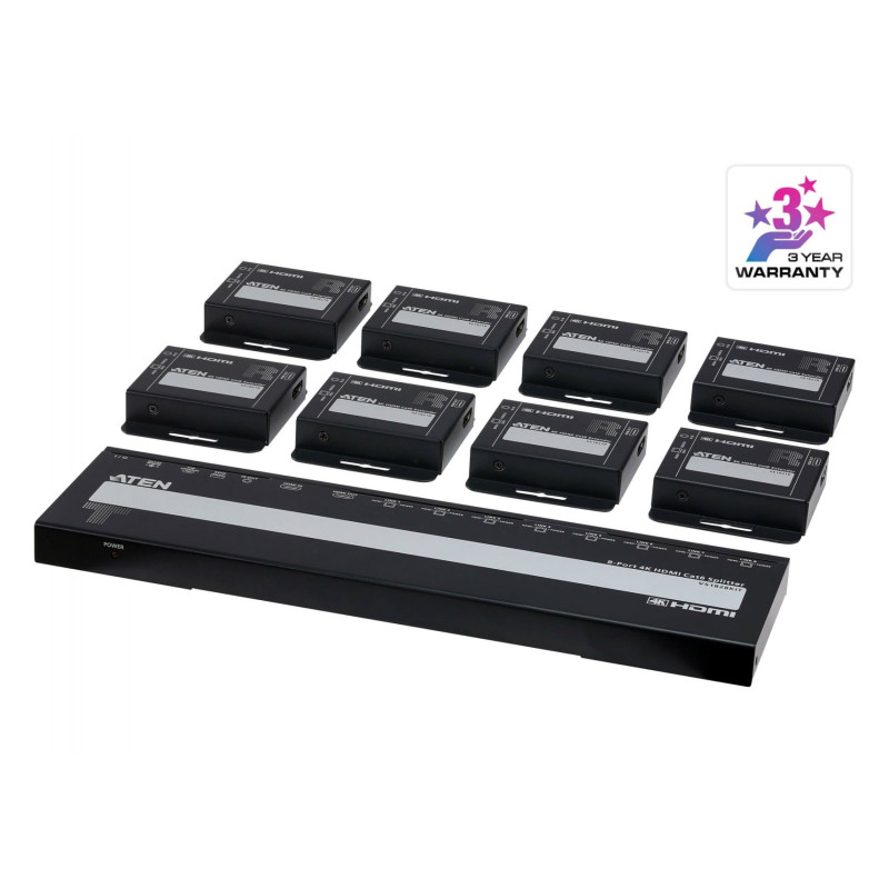ATEN 8-Port 4K HDMI Cat6 Splitter