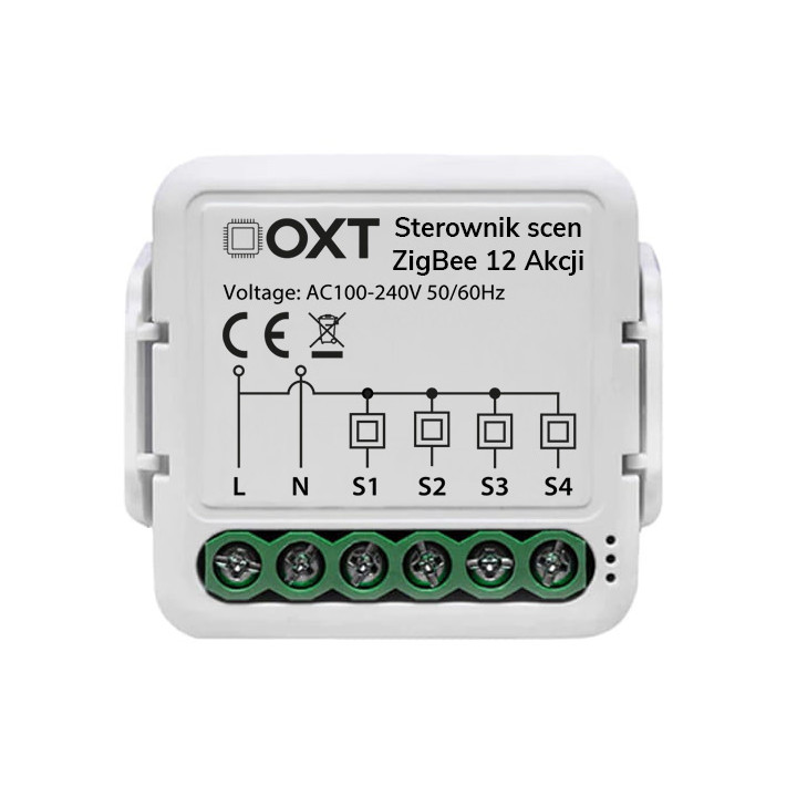 OXT Mini Scene Controller 12 Actions 230V ZigBee TUYA 5906203623389