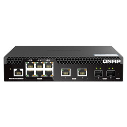 QNAP QSW-M2106R-2S2T pārvaldāms slēdzis 10GbE SFP+ 2.5GbE