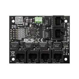 BCS BCS-xPoE6-II universalus PoE jungiklis, skirtas IP CCTV, 6 prievadų, 0,06 kg