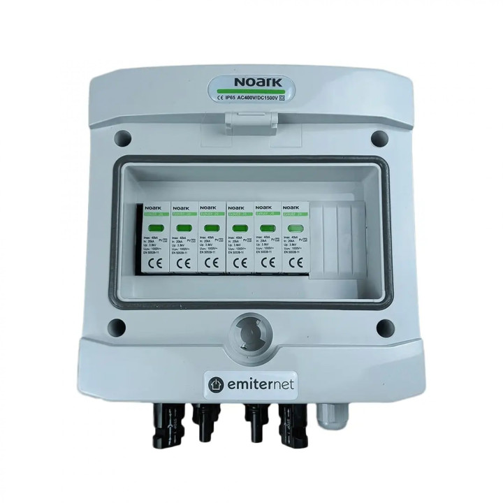 EMITER EM-2N_DC IP65 Распределительный щит с разрядниками 2 типа для DC 1000V для солнечных систем
