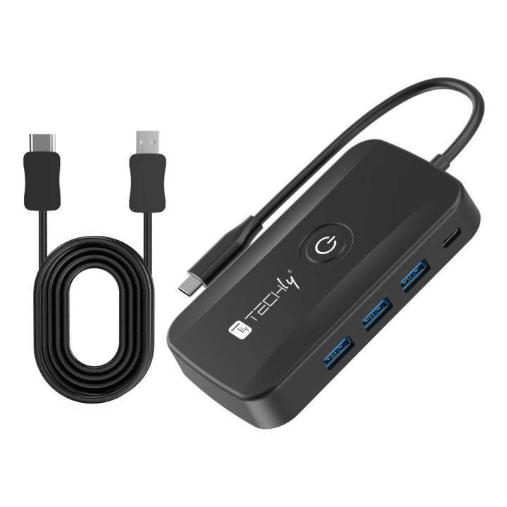 Techly IDATA USBC-HUB5WL belaidis USB-C į HDMI vaizdo siųstuvas 1080p 30m