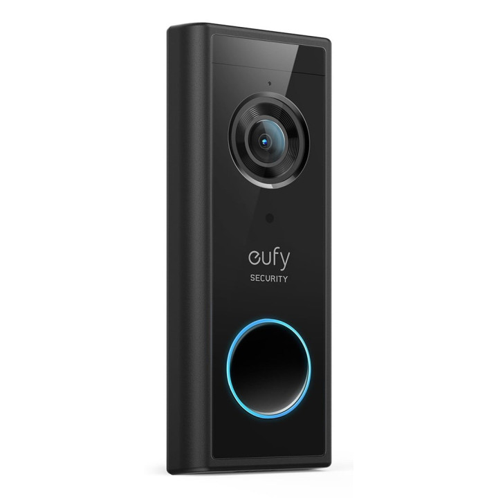 Eufy T82101W1 išmanusis vaizdo durų skambučio rinkinys juodas