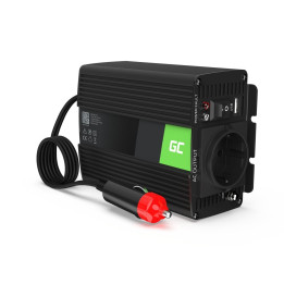 Green Cell Power Inverteris nuo 12V iki 230V 150W/300W gryna sinusinė banga