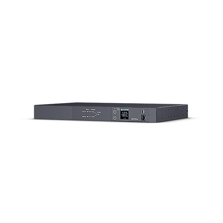 CyberPower PDU24005 -teline ATS PDU, mitattu, 1U, 16A, 2x IEC C20 -tulo
