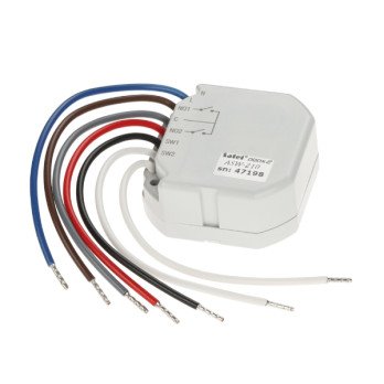 BELAIDIS DVIEJU KANALU 230 V kintamosios sroves VALDIKLIS ASW-210 (Smart 2-CH Relay) ABAX / ABAX2 SATEL