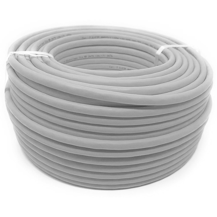 TechlyPro Cat6 F/UTP kierretty kuparikaapeli, 100 m - harmaa