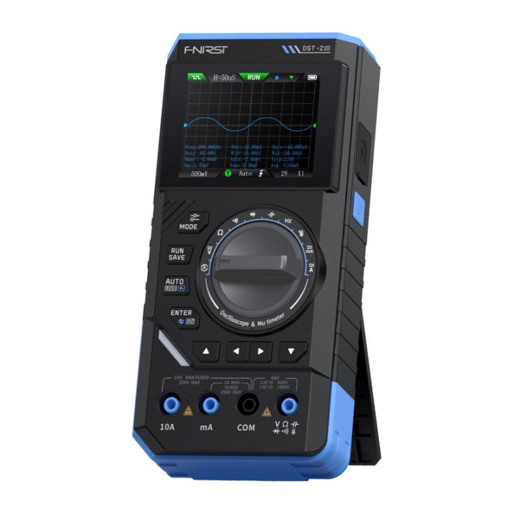 FNIRSI DST-210 3-in-1 Handheld Digital Multimeter with Oscilloscope and Signal Generator