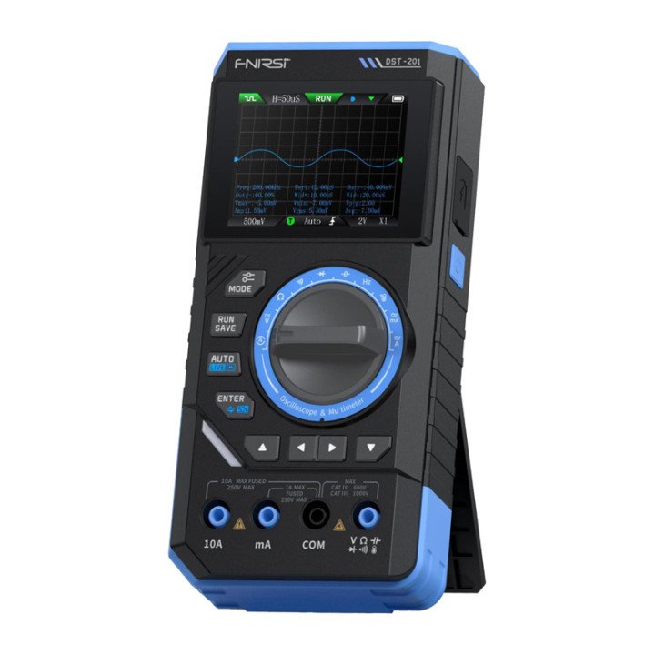 FNIRSI DST-201 3-in-1 Handheld Digital Multimeter with Oscilloscope and Signal Generator